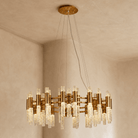 Brass Halo Chandelier - Blushlighting