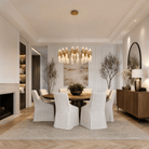 Brass Halo Chandelier - Blushlighting
