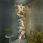 Brass Maple Branch Chandelier - ∅ 31.5″ x H 70.9″ / Dia 80cm x H 180cmBrass & Clear & YellowBlushlighting