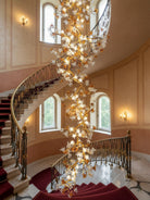 Brass Maple Branch Chandelier - ∅ 31.5″ x H 70.9″ / Dia 80cm x H 180cmBrass & Clear & YellowBlushlighting