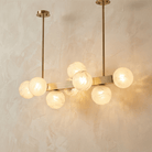 Brass Multi-orb Alabaster Pendant Light - W21.7" × L15" × H33.5" (W55 × L38 × H85 cm)Blushlighting