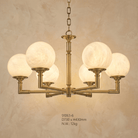 Brass Orb Classic Alabaster Pendant Light - Ø28.7" × H16.9" (Ø73 × H43 cm)Blushlighting