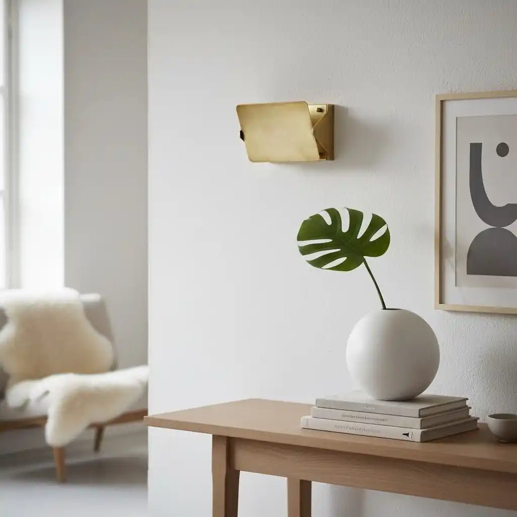Brass Sconce with Flip Front - Blushlighting