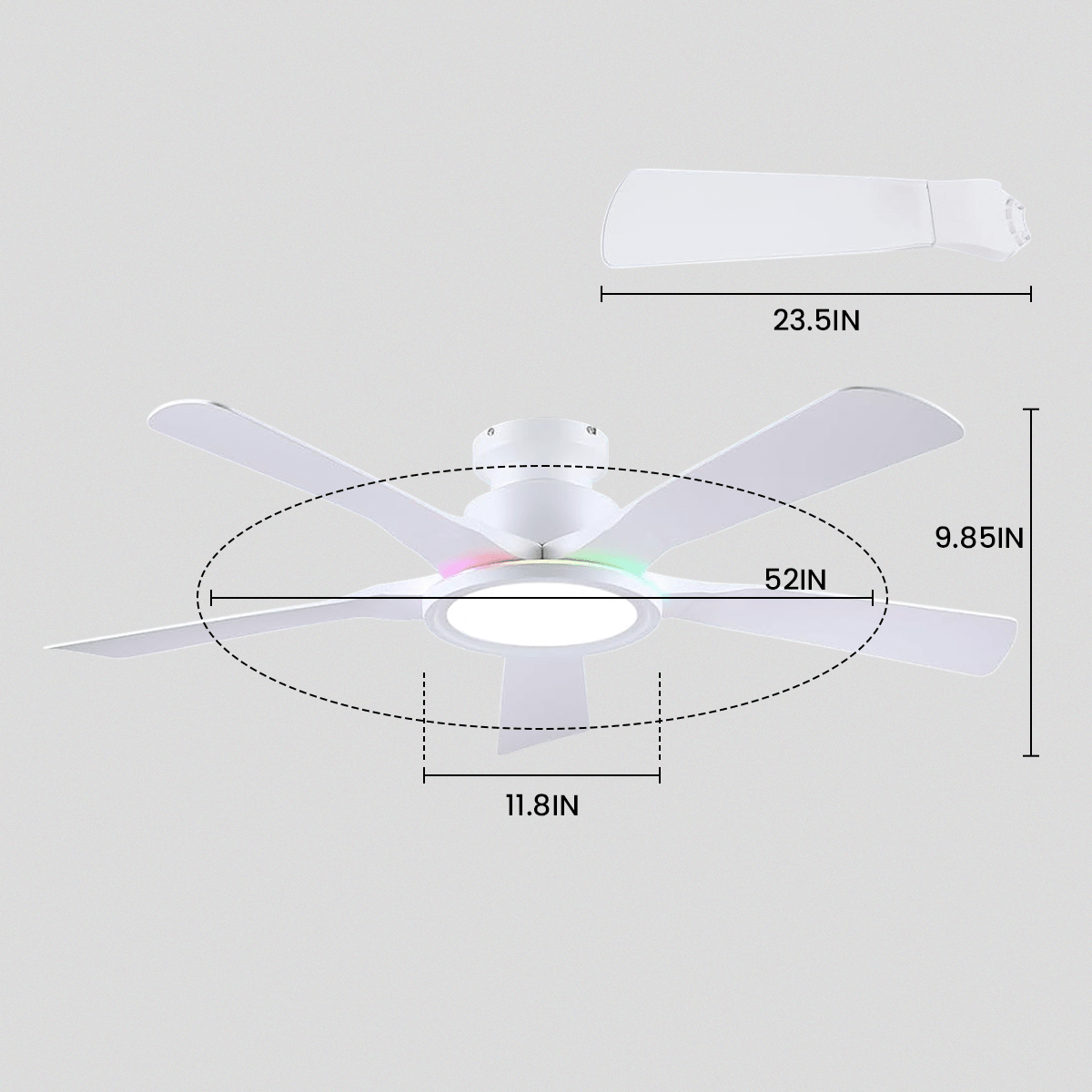 Breeze Harmony Ceiling Fans with Lights - Blushlighting