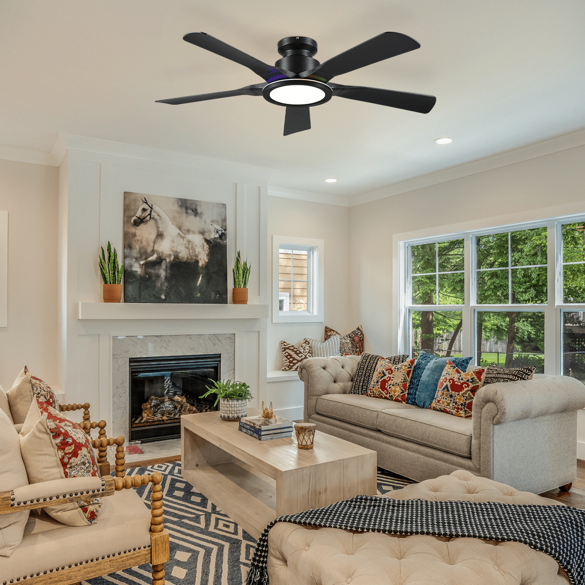 Breeze Harmony Ceiling Fans with Lights - whiteBlushlighting