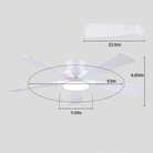 Breeze Harmony Ceiling Fans with Lights - whiteBlushlighting