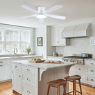 Breeze Harmony Ceiling Fans with Lights - whiteBlushlighting