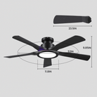 Breeze Harmony Ceiling Fans with Lights - whiteBlushlighting