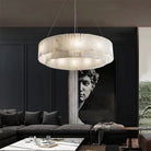 Brendra Alabaster 2-Tier Round Chandelier-Blushlighting