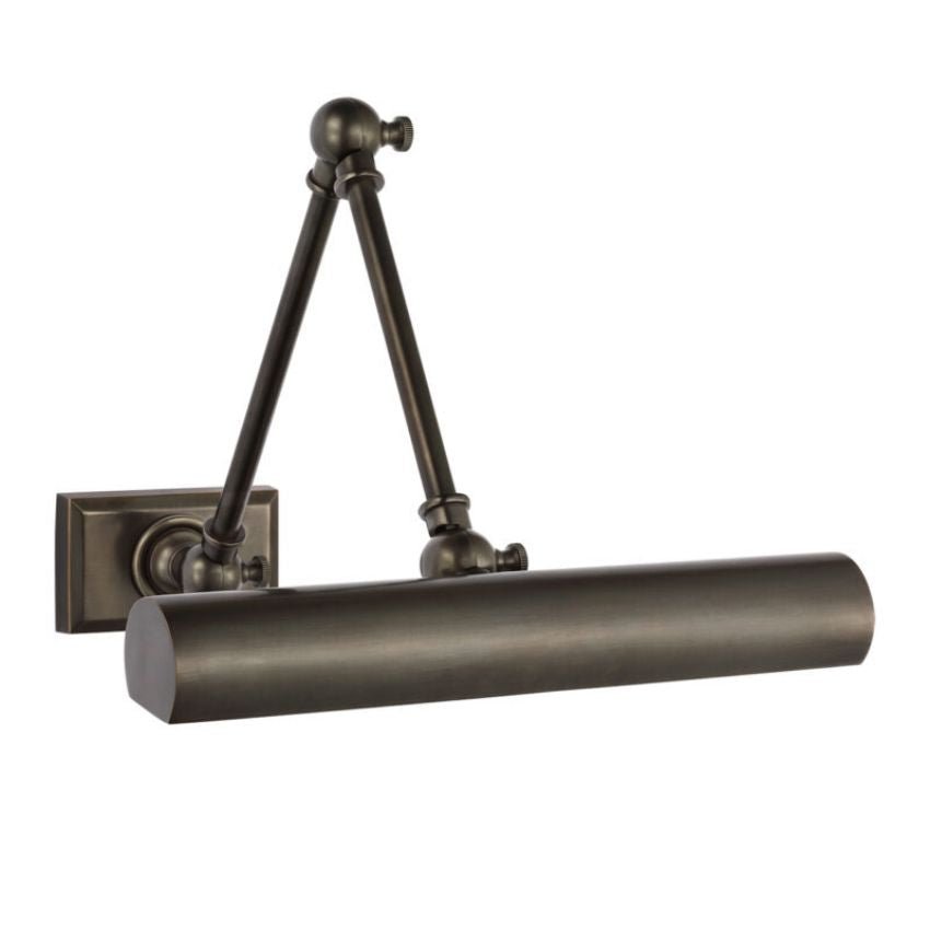 Brenndan Double Plug-In Hardwired Picture Light - Matte Black12″ WBlushlighting