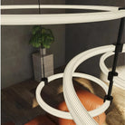 Bruni LED Chandelier Brushed Gold and Black - Blushlighting