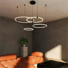 Bruni LED Chandelier Brushed Gold and Black - Blushlighting