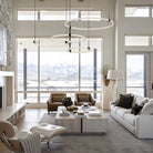 Bruni LED Chandelier Brushed Gold and Black - Blushlighting