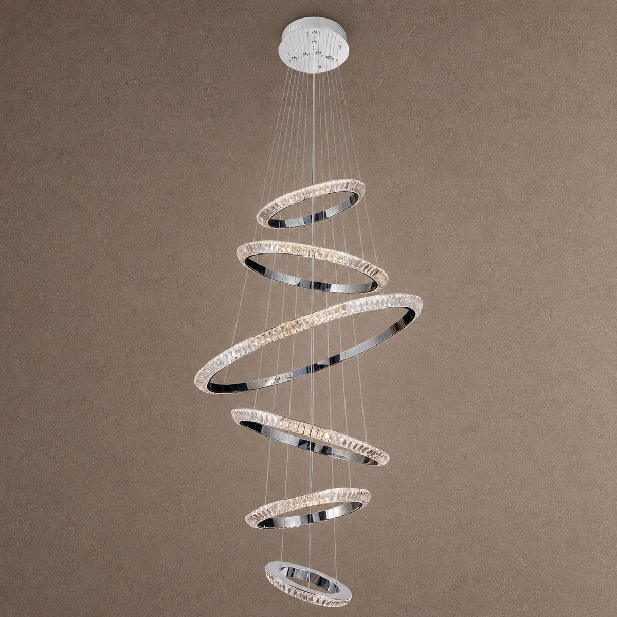 Bryant Crystal Cascading Chandelier 47.2" - Blushlighting