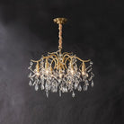 BU Dorale Modern Chandelier - 7 heads Size: Dia 23.6″(60cm) x H 27.6″(70cm)Brass & ClearBlushlighting