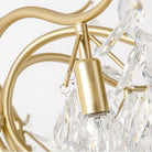 BU Dorale Modern Chandelier - 7 heads Size: Dia 23.6″(60cm) x H 27.6″(70cm)Brass & ClearBlushlighting