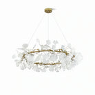 BU Ginkgo Ceramic Circle Chandelier-