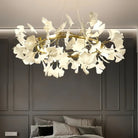 BU Ginkgo Ceramic Circle Chandelier-