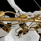 BU Ginkgo Ceramic Circle Chandelier-