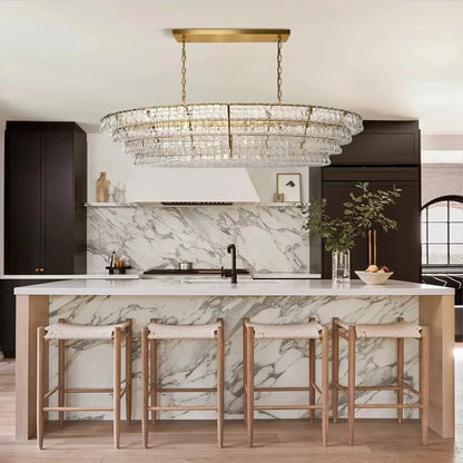 Ghiaccio Oval Chandelier 54''65''