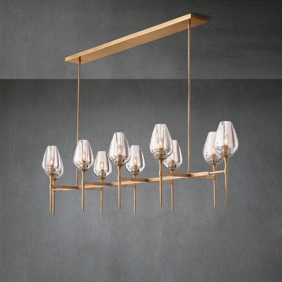 Tulipe Linear Chandelier 52''65''
