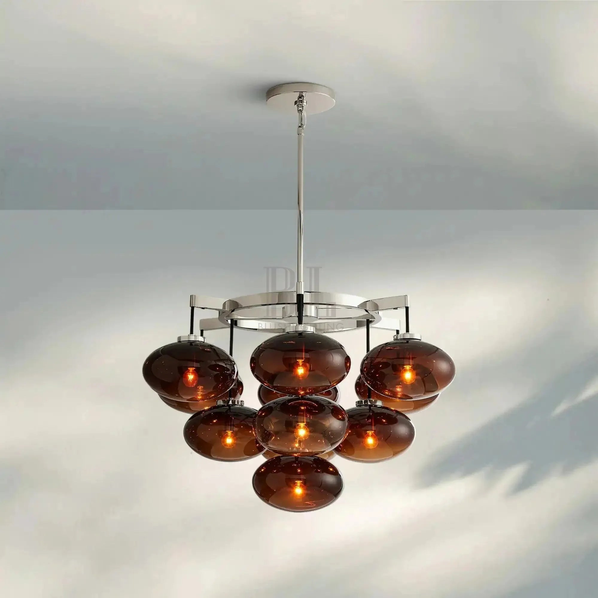 Cabretter Round Chandelier 36" 60" - Blushlighting