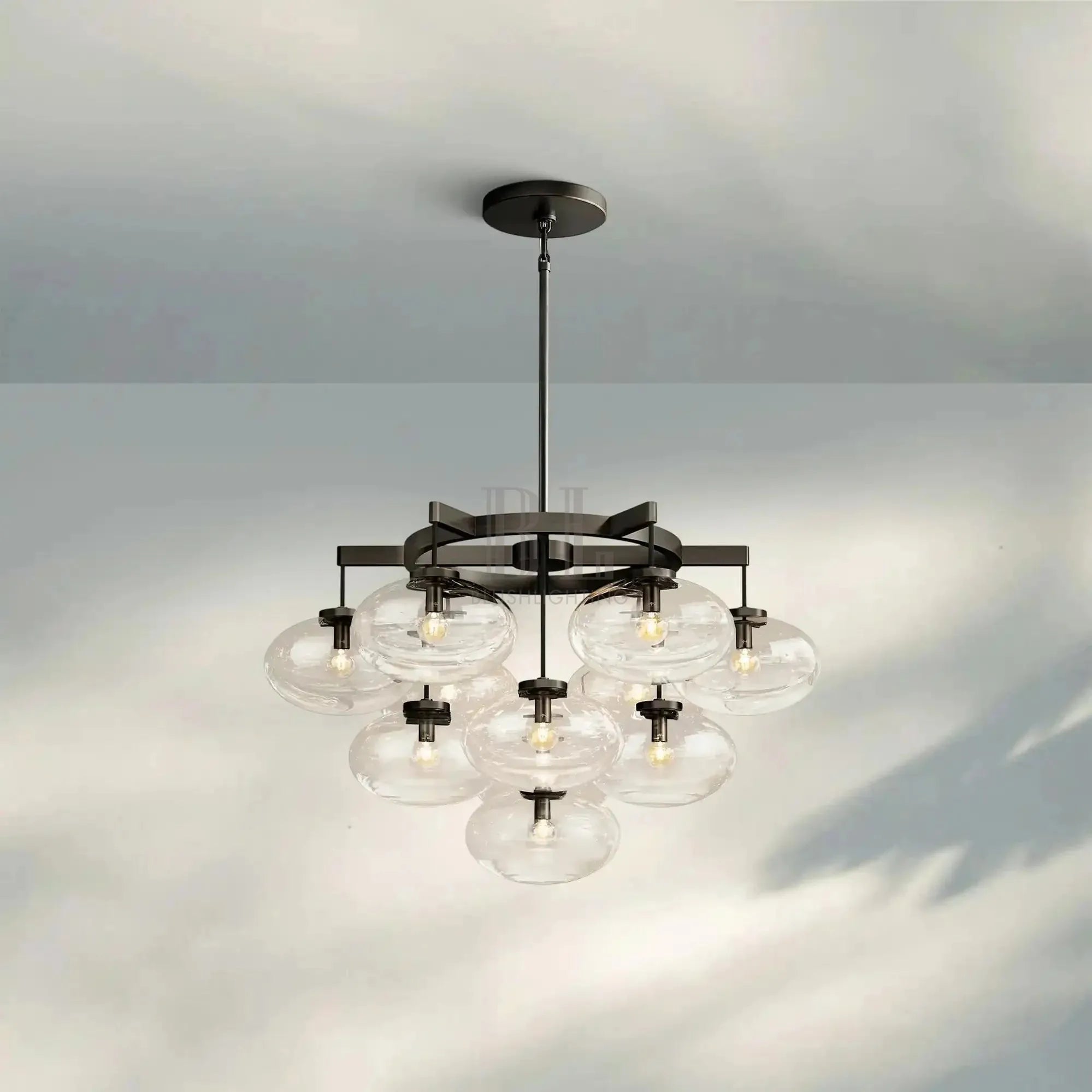 Cabretter Round Chandelier 36" 60" - Blushlighting