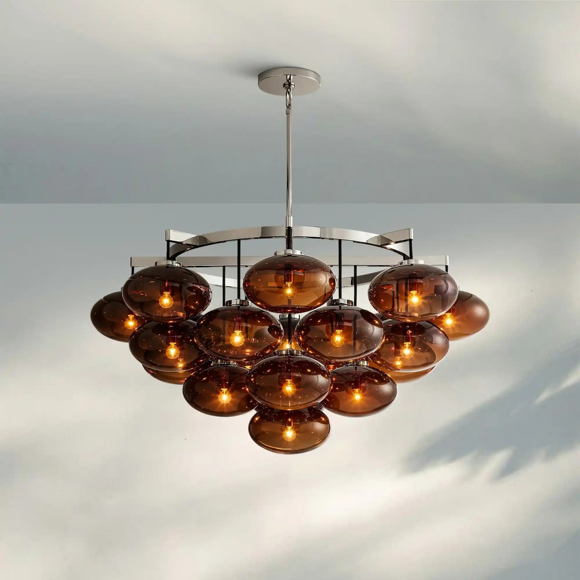 Cabretter Round Chandelier 36" 60" - Blushlighting