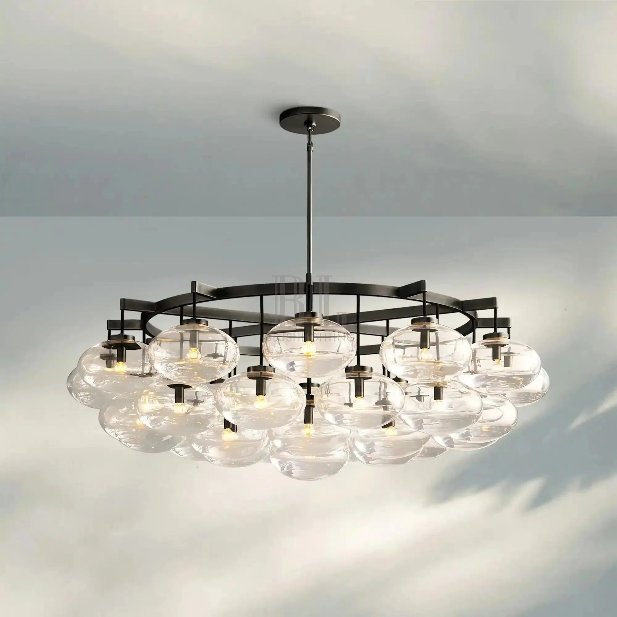 Cabretter Round Chandelier 36" 60" - Blushlighting