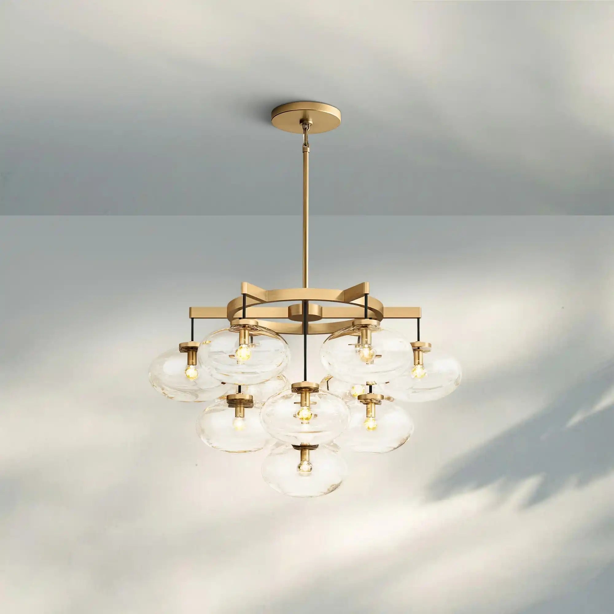 Cabretter Round Chandelier 36" 60" - Blushlighting