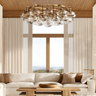 Cabretter Round Chandelier 36" 60" - Blushlighting