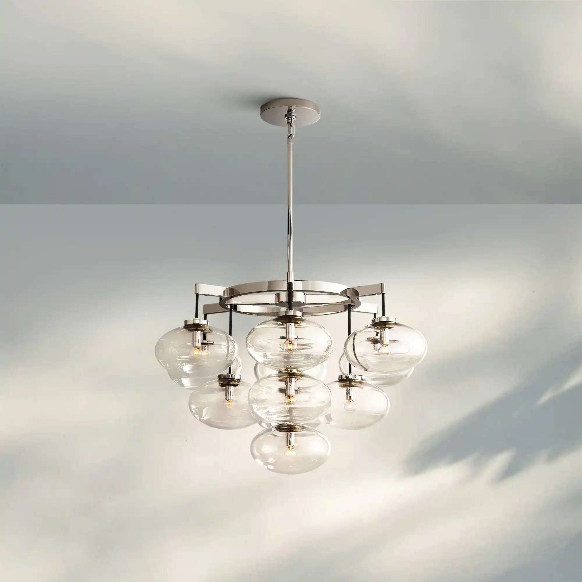 Cabretter Round Chandelier 36" 60" - Blushlighting