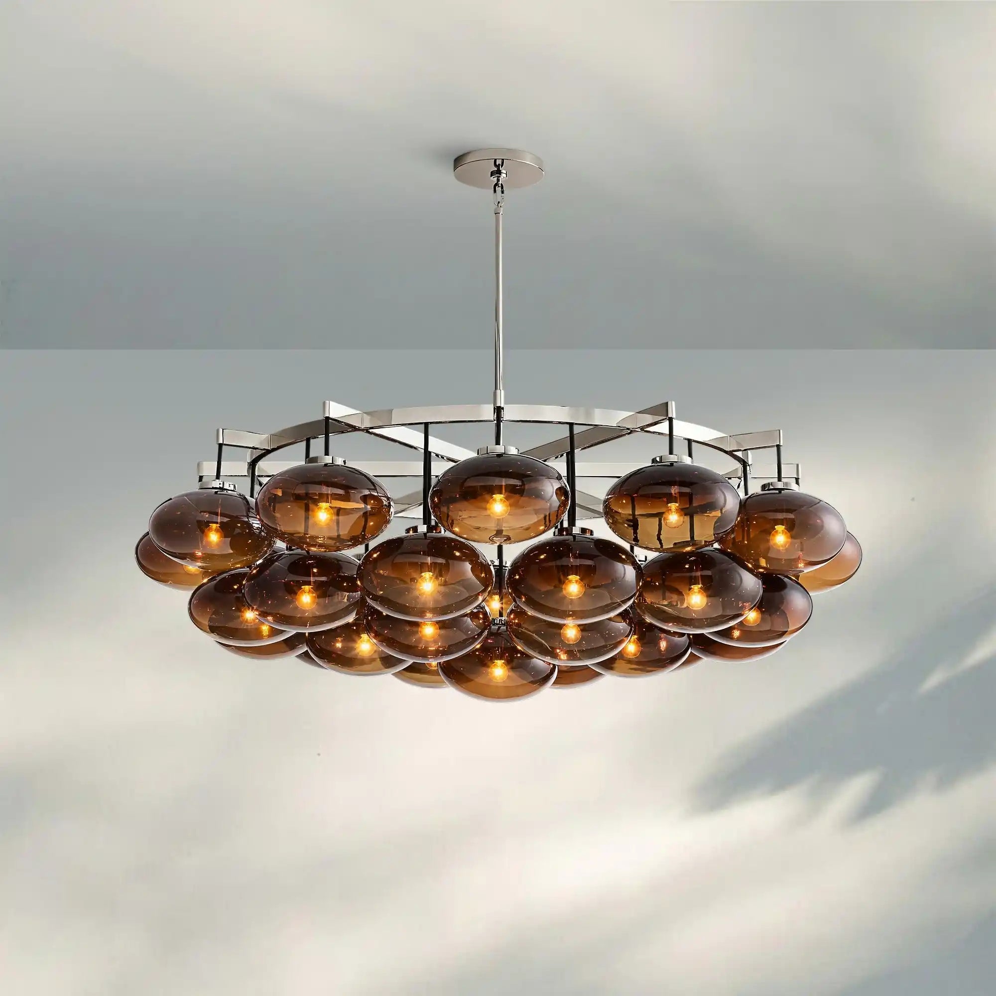 Cabretter Round Chandelier 36" 60" - Blushlighting
