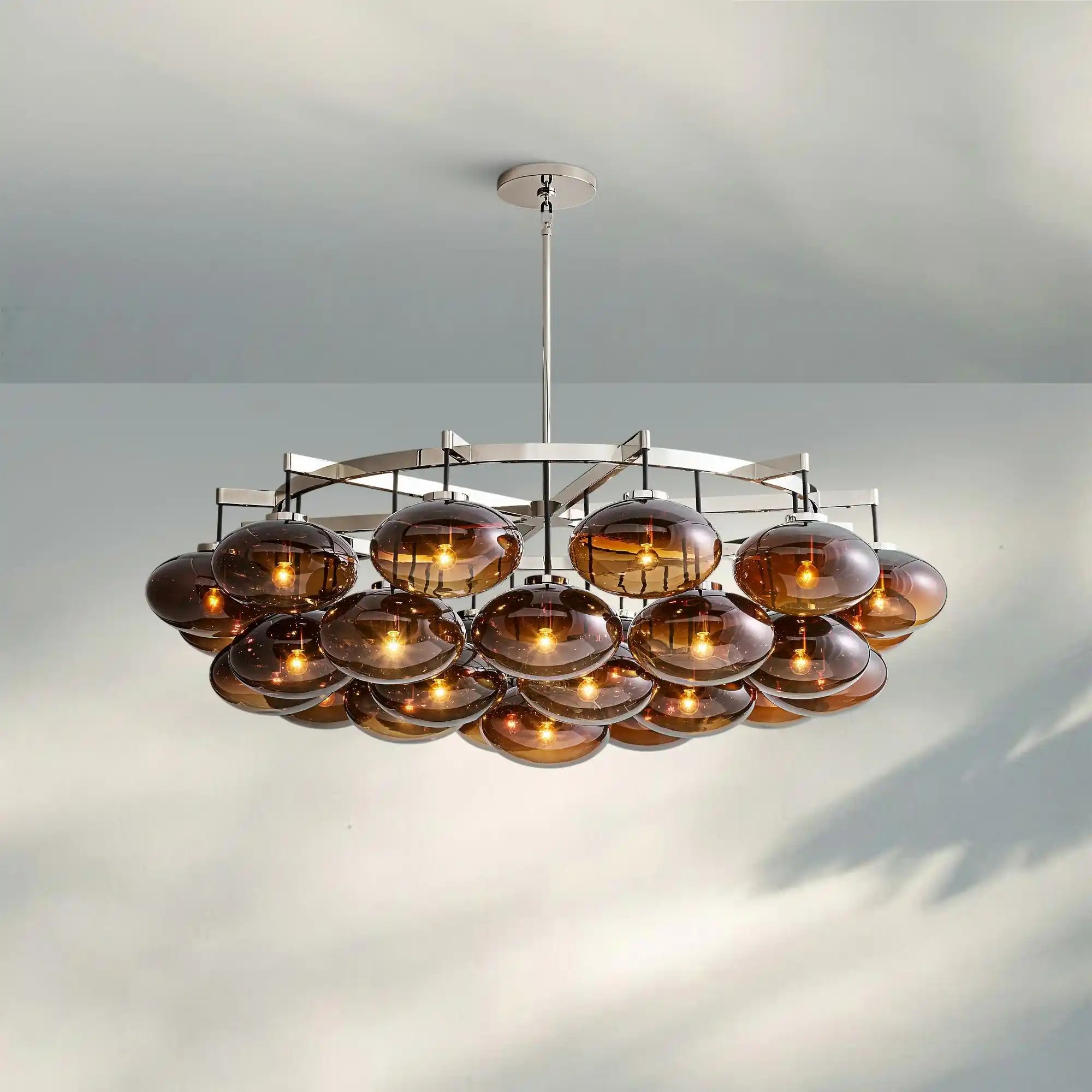 Cabretter Round Chandelier 36" 60" - Blushlighting