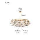 Cabretter Round Chandelier 36" 60" - Blushlighting