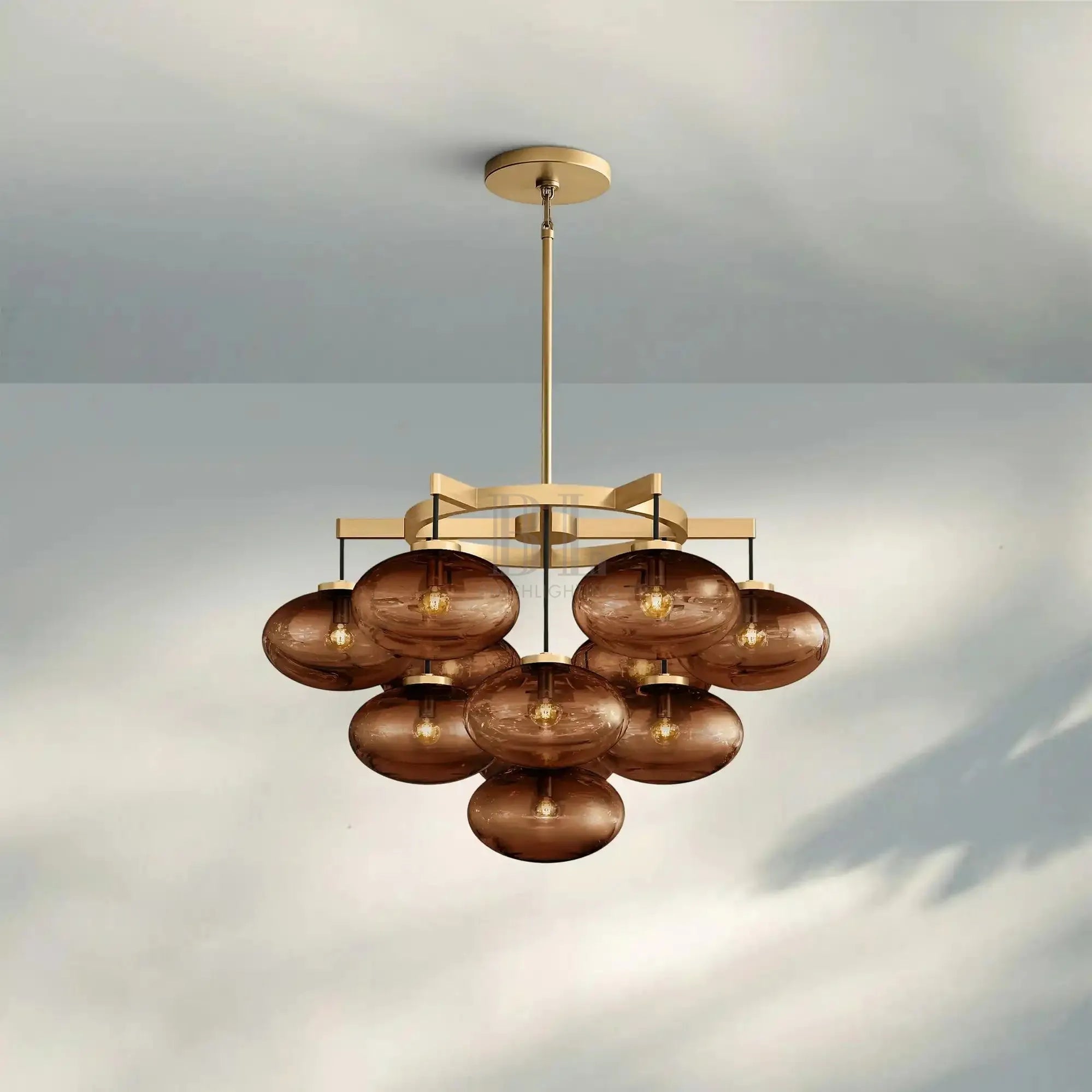 Cabretter Round Chandelier 36" 60" - Blushlighting