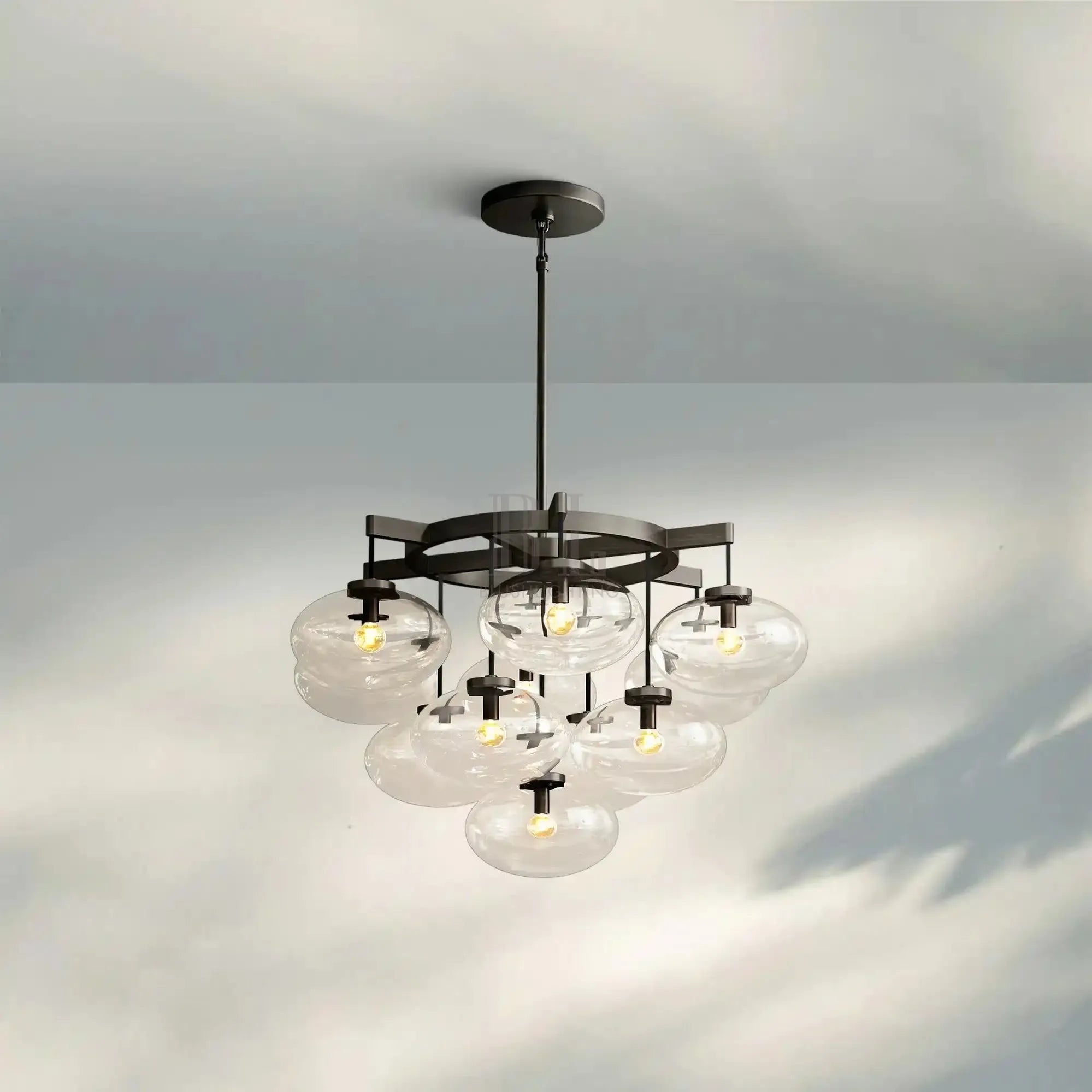 Cabretter Round Chandelier 36" 60" - Blushlighting