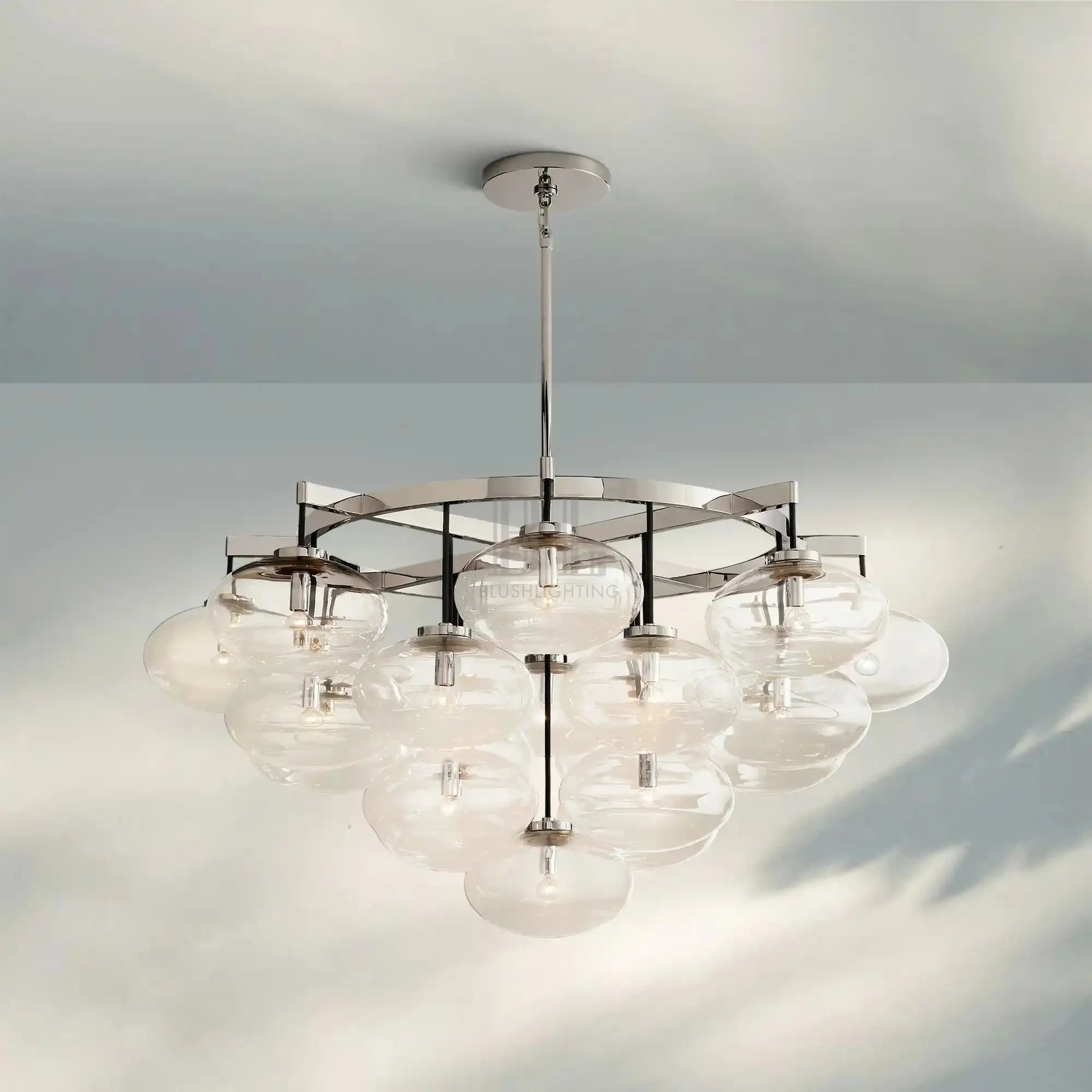 Cabretter Round Chandelier 36" 60" - Blushlighting