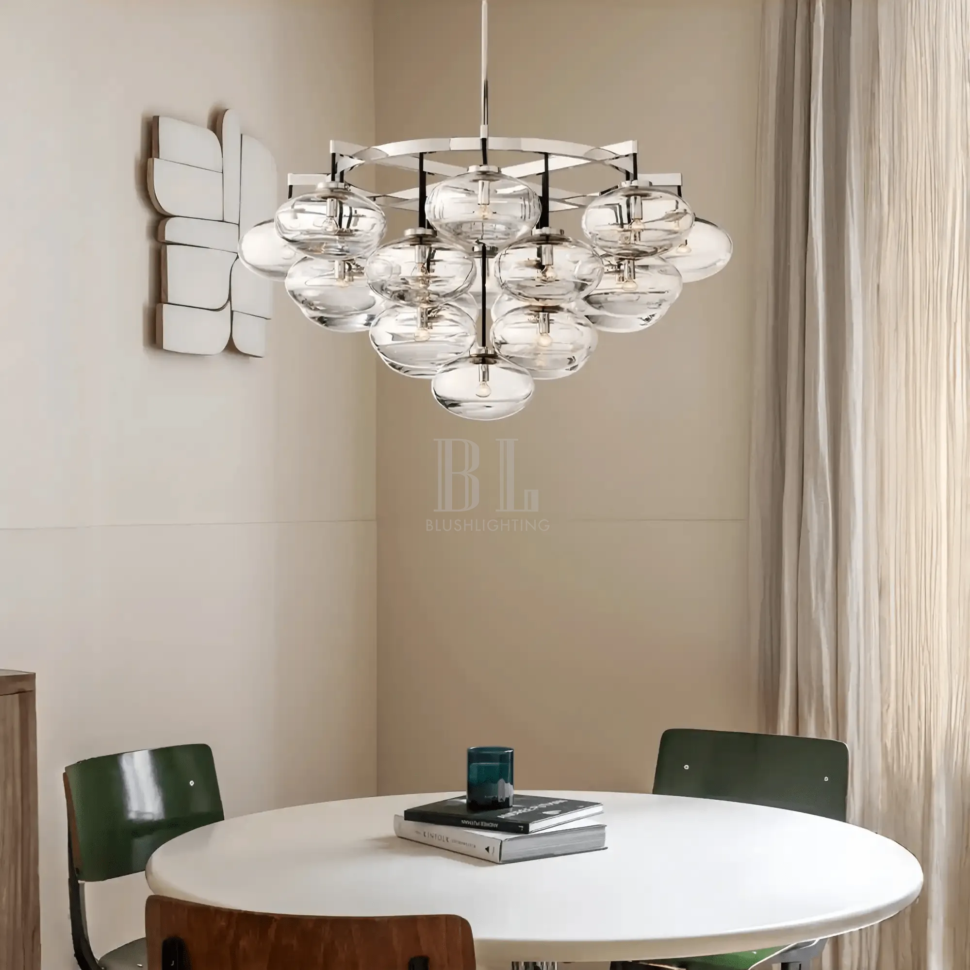 Cabretter Round Chandelier 36" 60" - Blushlighting