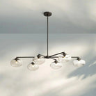 Cabrlet Clear Glass Mobile Linear Chandelier - Blushlighting
