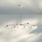 Cabrlet Clear Glass Mobile Linear Chandelier - Blushlighting