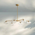 Cabrlet Clear Glass Mobile Linear Chandelier - Blushlighting