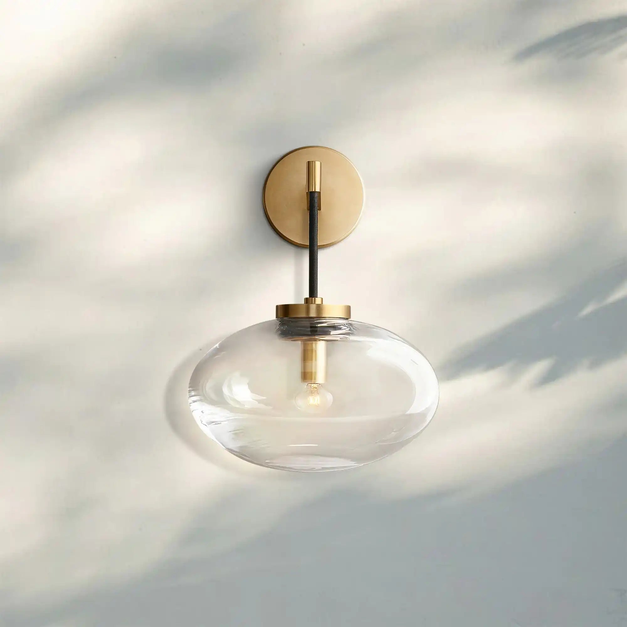 Cabrlet Clear Glass Sconce - Blushlighting