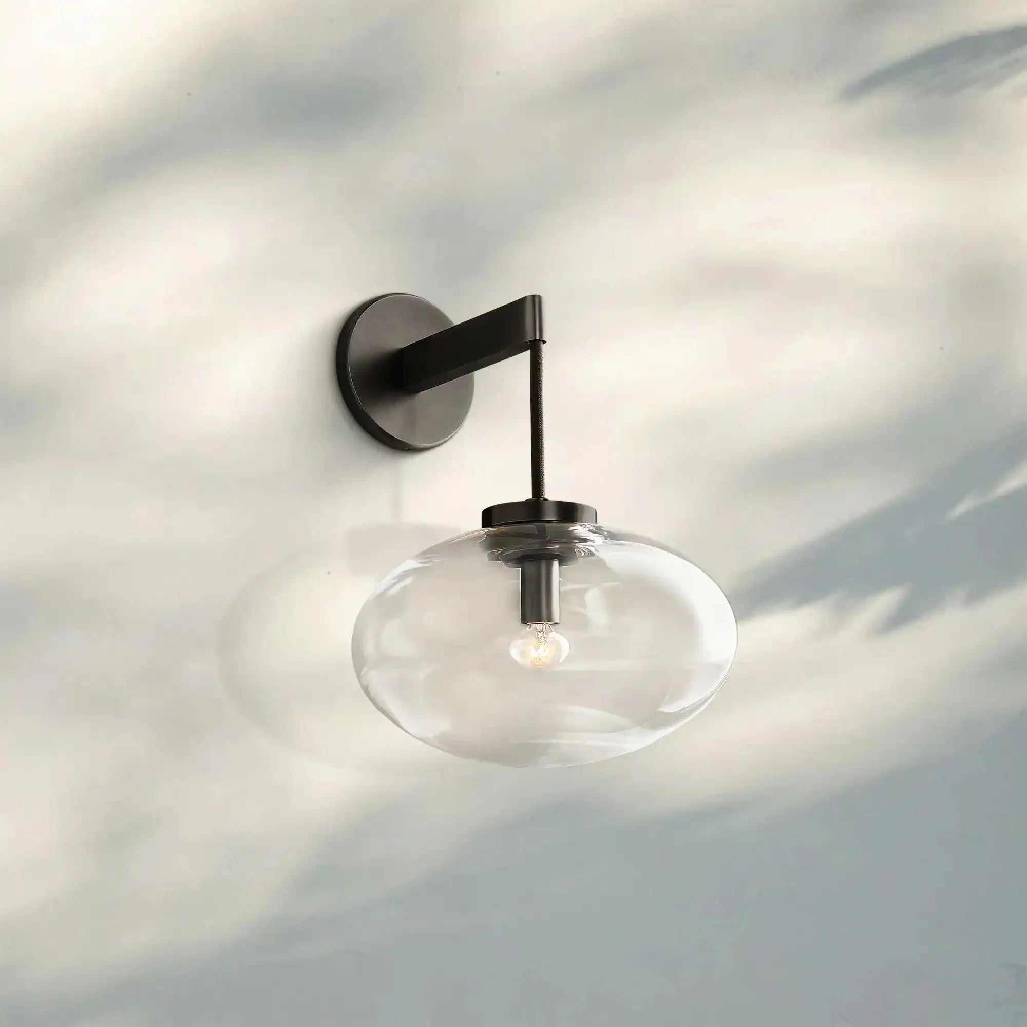 Cabrlet Clear Glass Sconce - Blushlighting