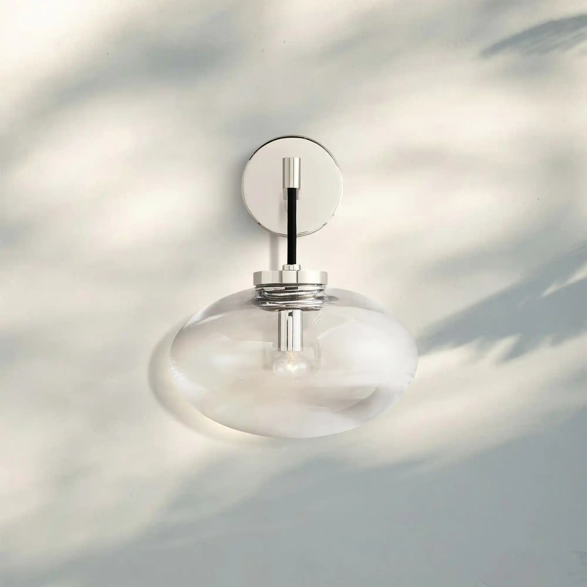 Cabrlet Clear Glass Sconce - Blushlighting