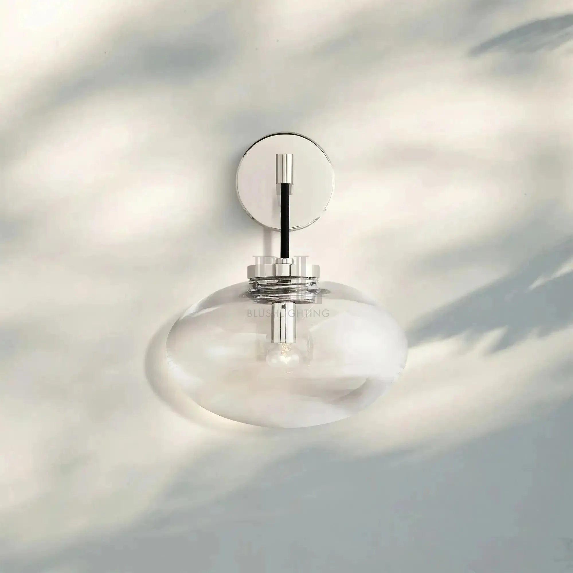 Cabrlet Clear Glass Sconce - Blushlighting