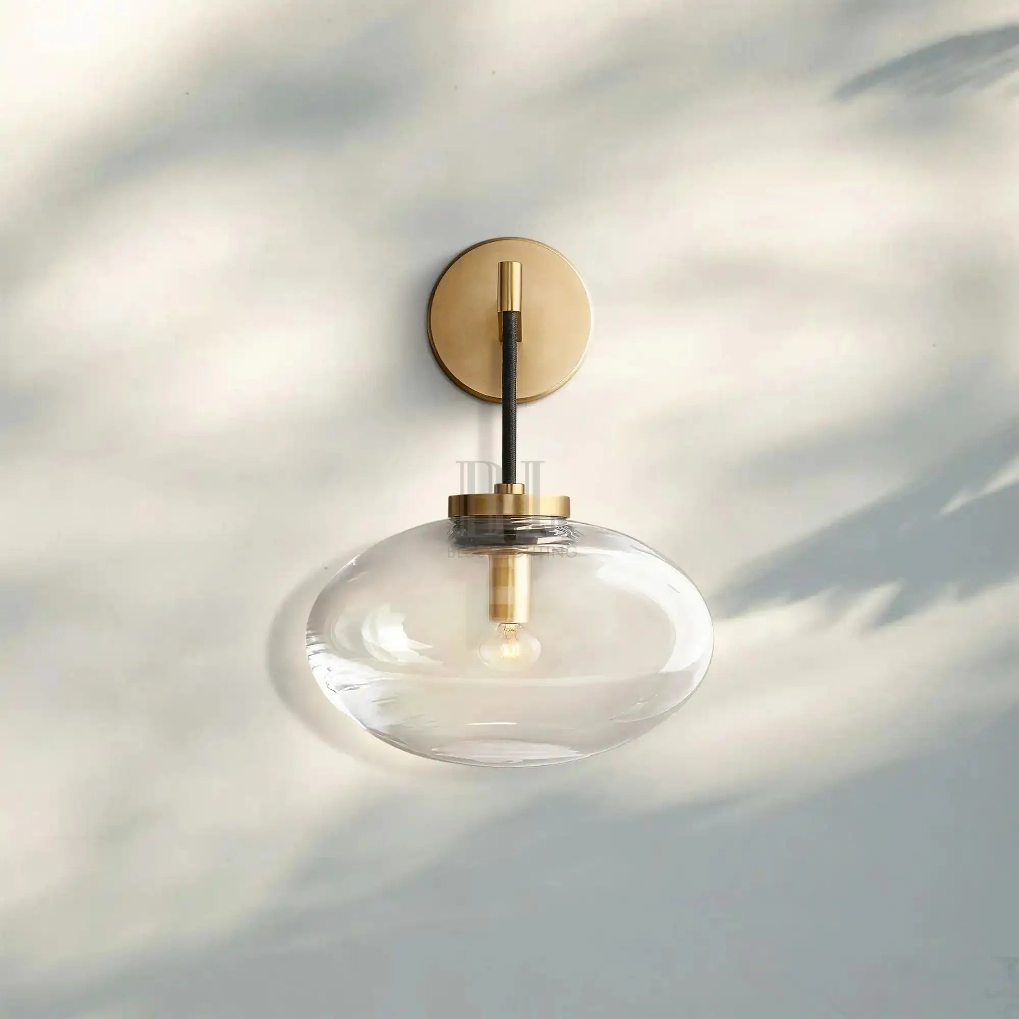 Cabrlet Clear Glass Sconce - Blushlighting