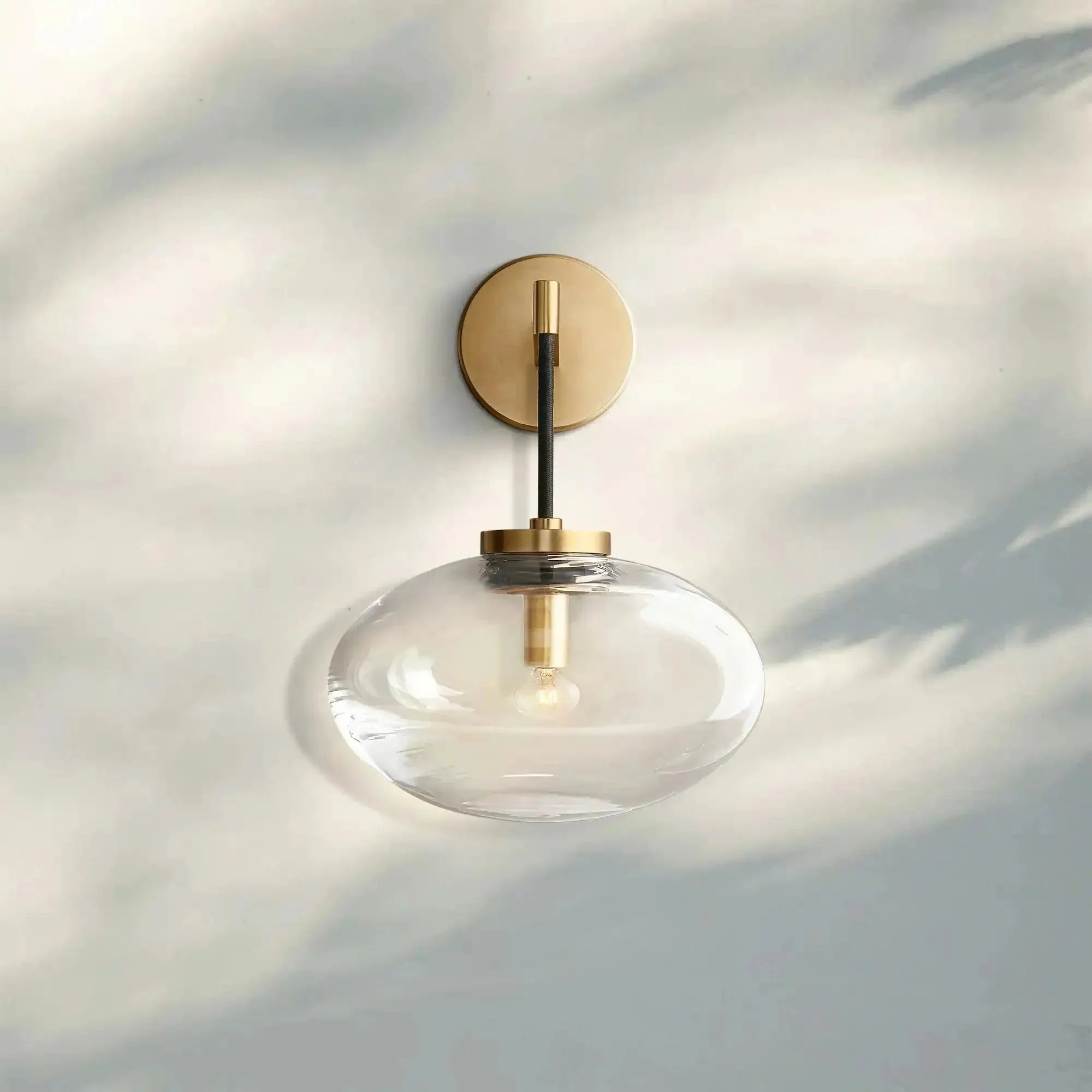 Cabrlet Clear Glass Sconce - Blushlighting