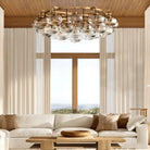 Cabretter Round Chandelier 36" 60" - Blushlighting