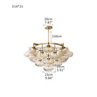 Cabretter Round Chandelier 36" 60" - Blushlighting
